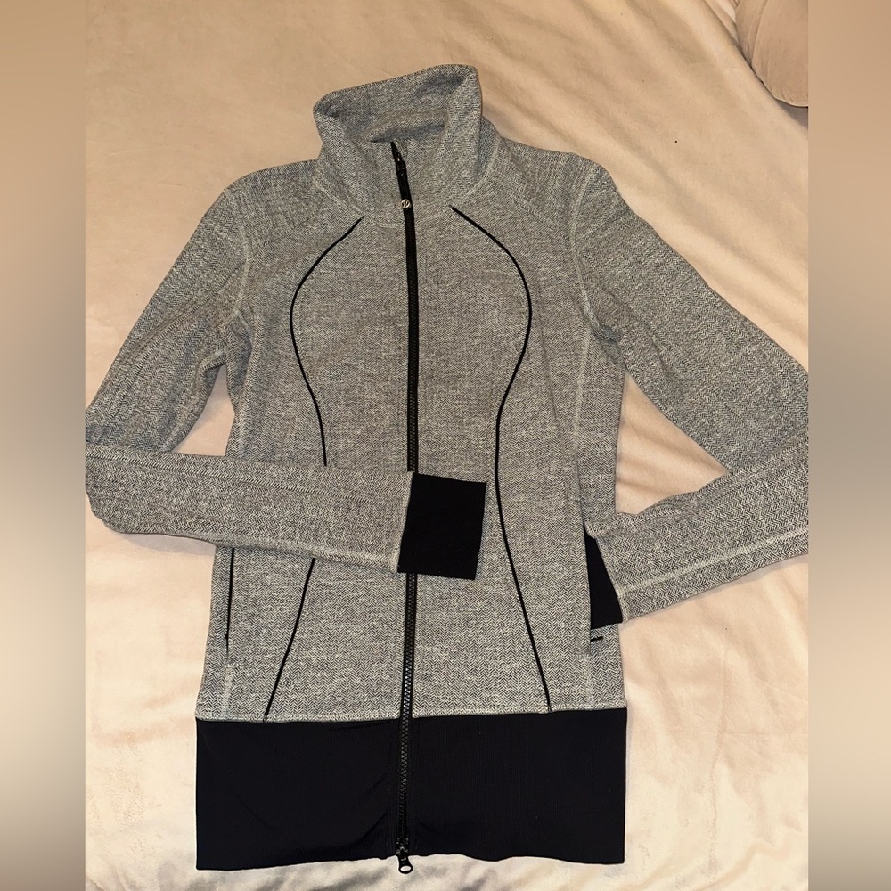 SOLD: Lululemon define jacket - herringbone black and grey